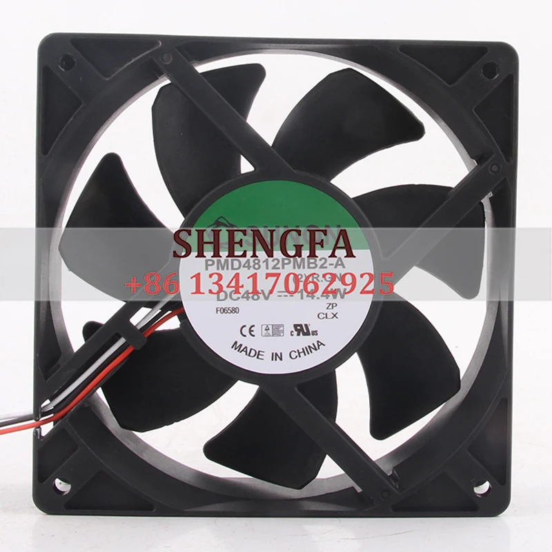 

SUNON/KENJUN Case Fan Dual Ball Bearing PMD4812PMB2-A 48V 120*120*38MM 14.4W 12038 3-wire High Airflow Cooling Fan