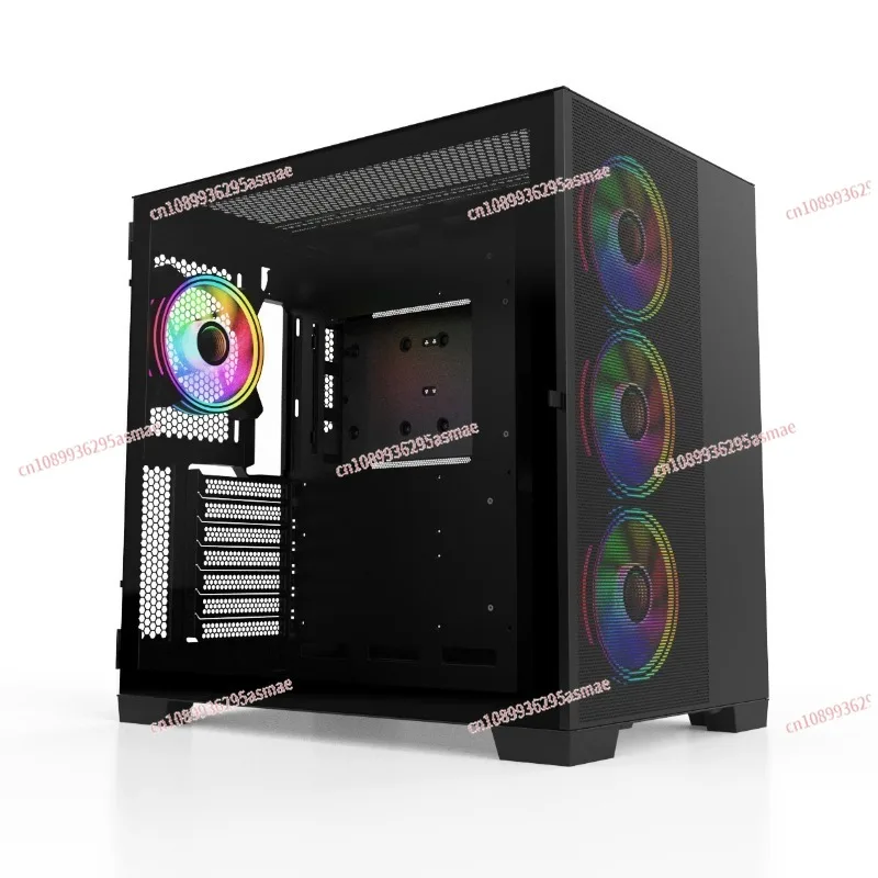 for  360mm Radiator Glass Front PC Case Tower ATX Micro ATX  Mini ITX  Case Tempered Glass PC Gaming Case - view 2