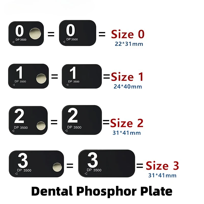 1pc Dental X-Ray Phosphor Plates Digital X Ray Sensor Image Board Magnetic No Magnetic Reuses Dentistry Imaging Tools