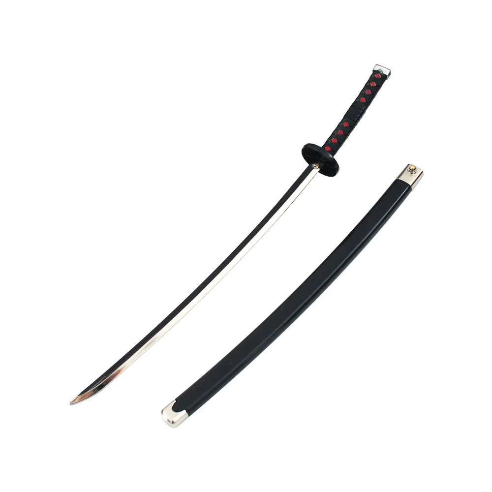 26CM Dämon Slayer Japanische Anime Peripheriegeräte Kamado Tanjirou Schwert Metall Handwerk Modell Sammeln Schreibtisch Ornamente Geschenke Junge Spielzeug