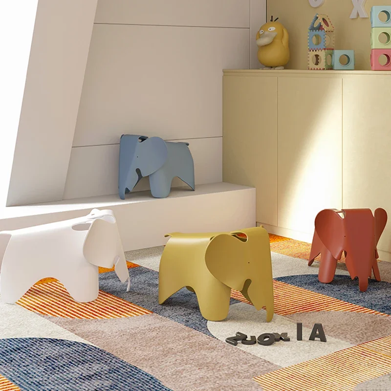 Nordic Elephant Chair Creative Living Room Decoration Plastic Cartoon Stool Home Decoration Decoration Housewarming Gift