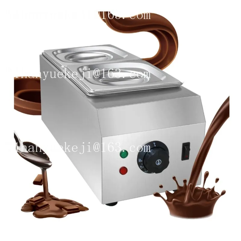 Commercial Chocolate Melter Melt Furnace Double Cylinder Electric Heating and Water Isolated Chocolate Melt Furnace