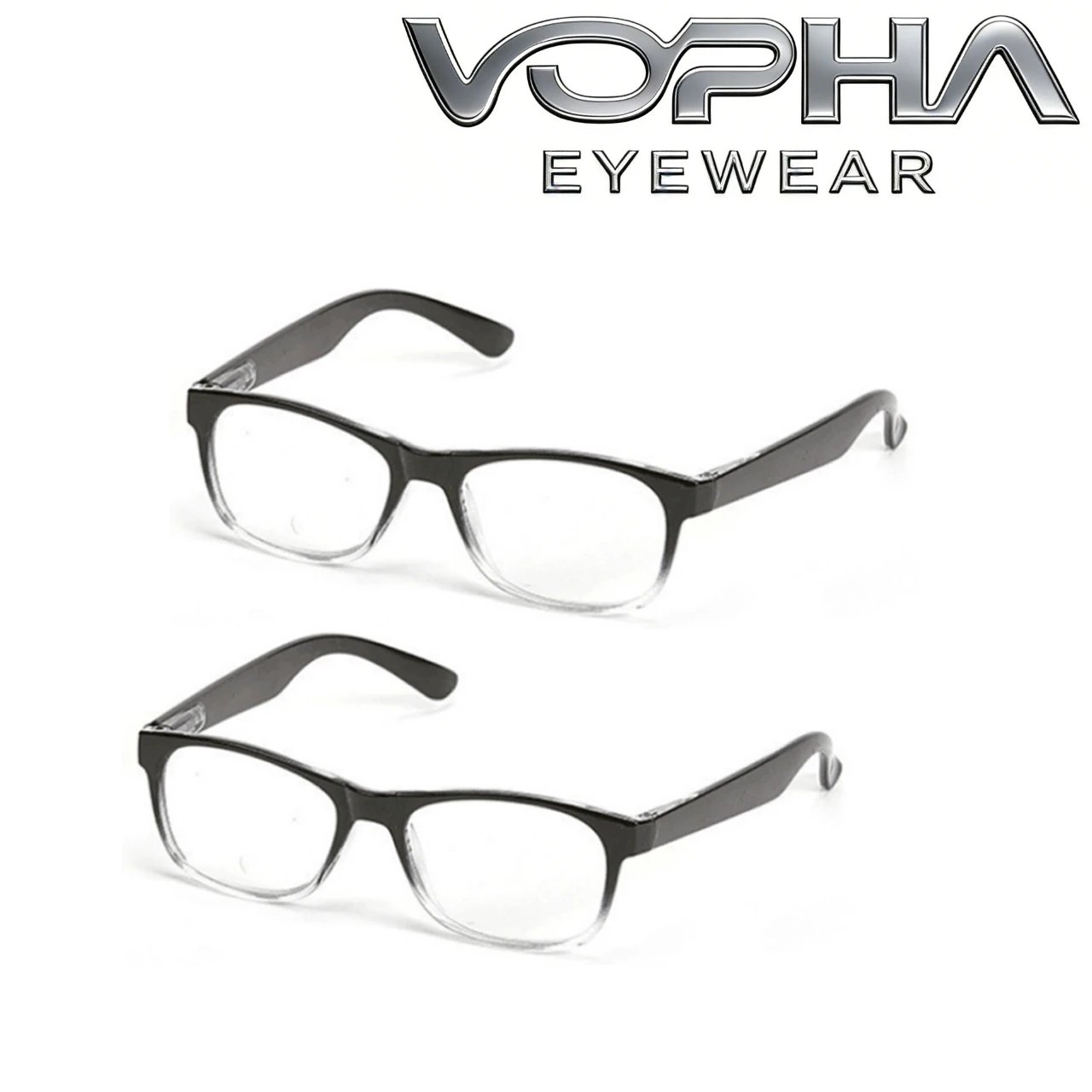VOPHA 2pack Auto Focus Reading Glasses Readers, Anti Blue Light, Vision Auto Adjust Glasses From .5X to 2.5X, for Men Women