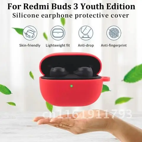 Protective Cover For Redmi Buds 3 Lite Case Funda Silicone shockproof Wireless Headphone Accessories For Redmi Buds 3 Lite Cover