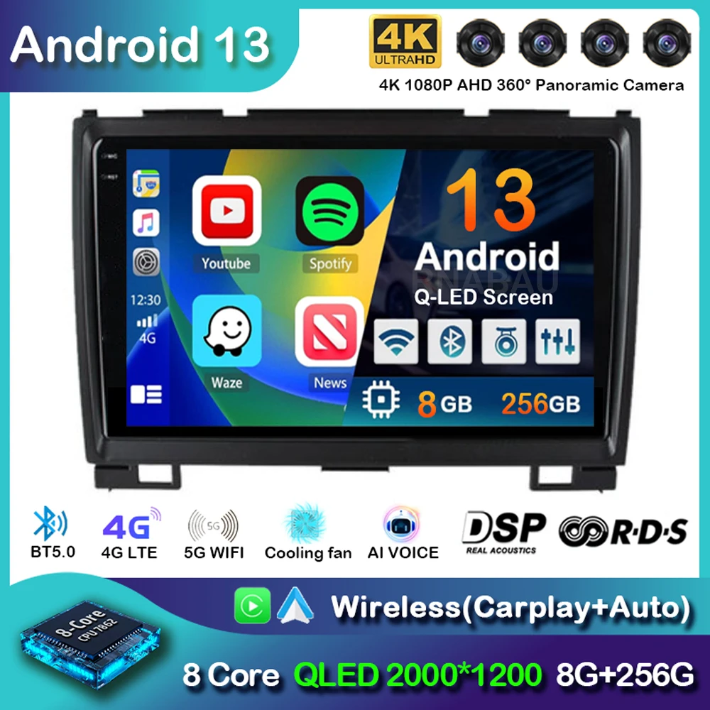 

Android 13 Carplay Car Radio For Haval Hover Great Wall H3 H5 2011-2016 Navigation GPS Multimedia Video Player 2din Head Unit BT