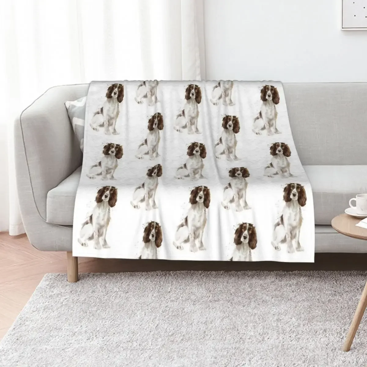 

Springer Spaniel Throw Blanket Decorative Throw warm winter Loose Decorative Sofa Blankets