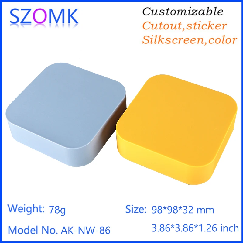 SZOMK Smart Home Plastic Enclosure for PCB Electronics Plastic Controller Box Sensor Enclosure for IOT device Instrument Housing