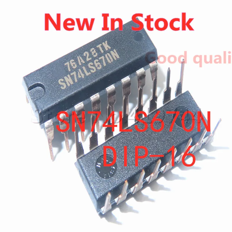 5PCS/LOT SN74LS670N 74LS670 DIP-16 register three-state output In Stock NEW original IC