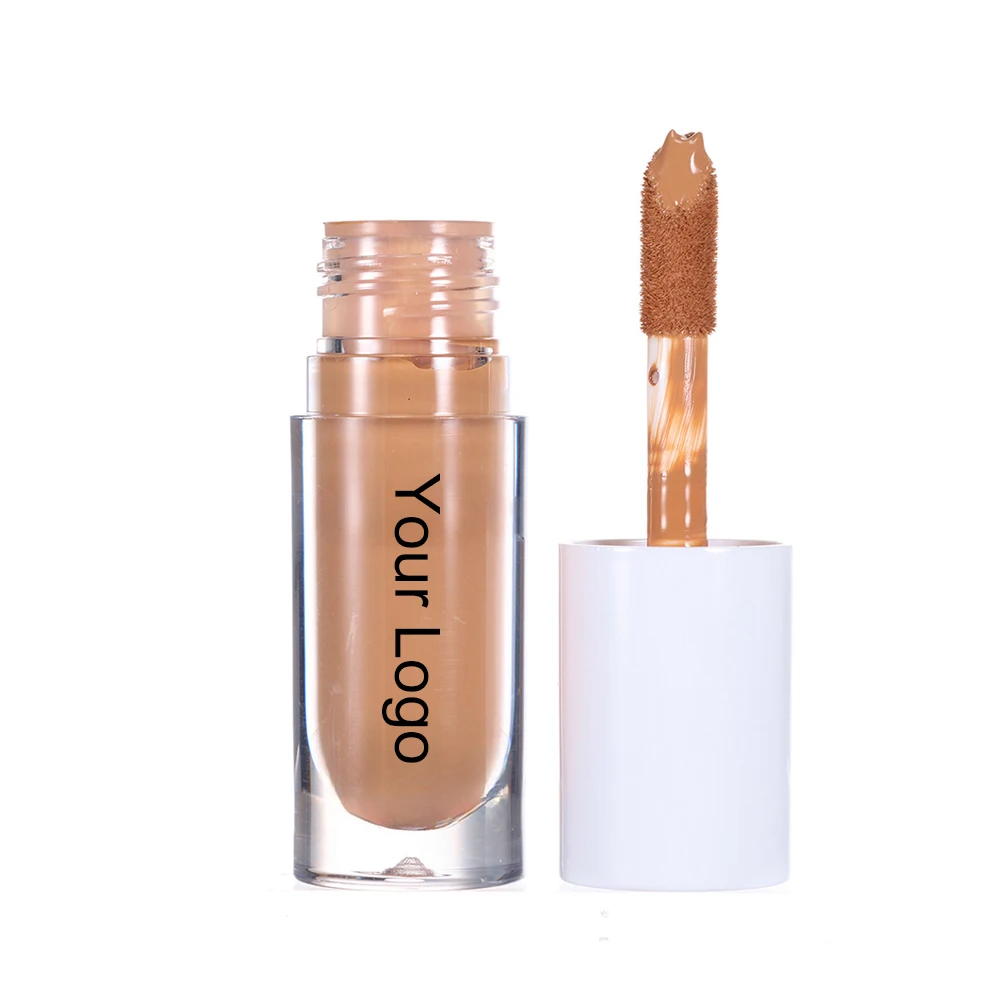 

8color Private Label Liquid Concealer Custom Logo 6ml White Round Tube Concealer Sweat-proof Long-lasting Face Makeup Wholesale
