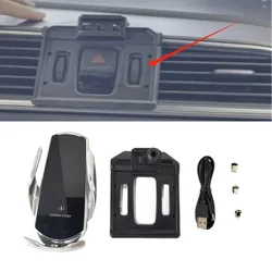 15W Fast Charging Wireless Charger Car Mount Phone Holder Automatic Clamping For 2015-2019 Renault Kadjar