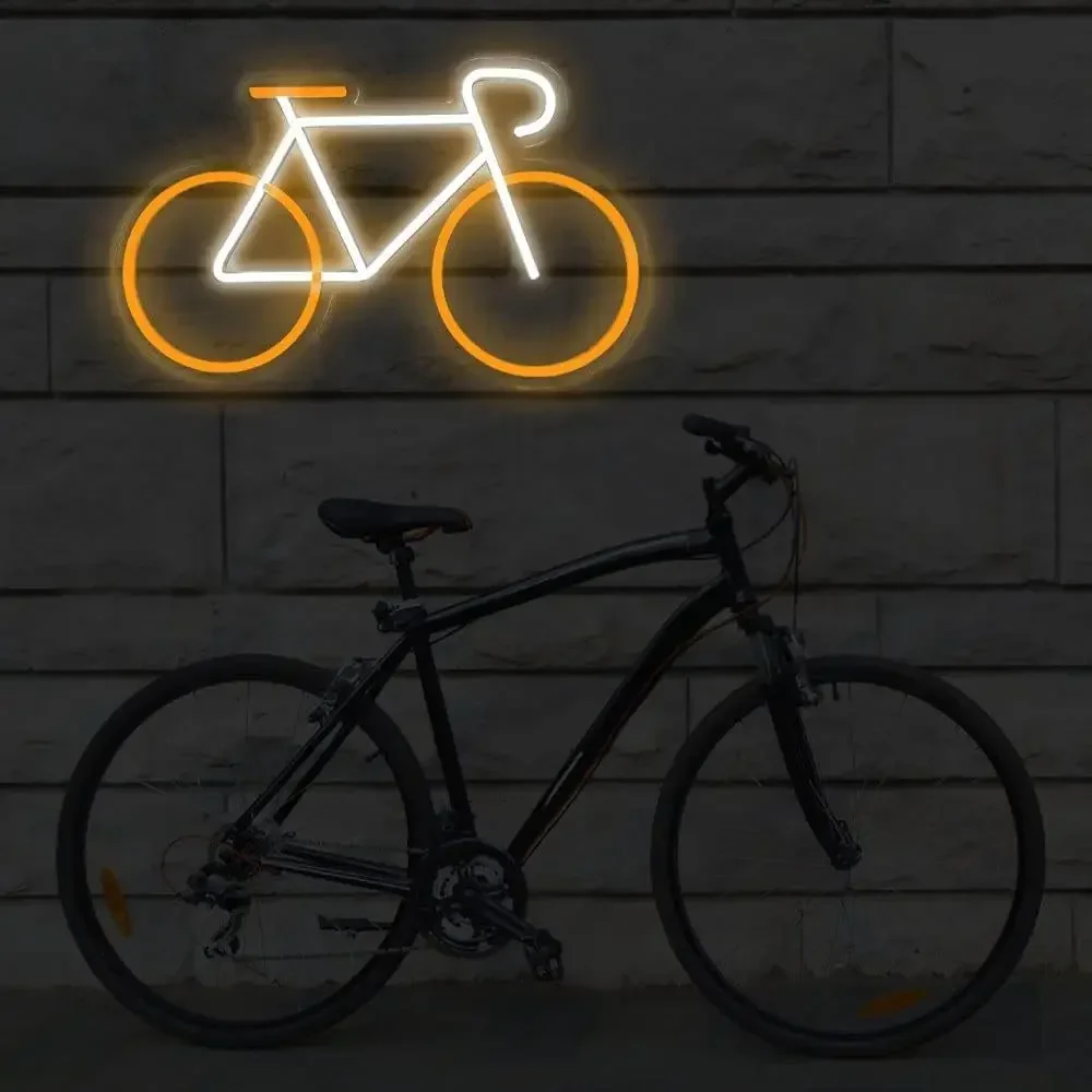 Bicycle Neon Sign for Wall Decor USB-powered Neon Sign for Bedroom Restaurant Bar Decoration Bicycle Garage Decor Neon Sign Gift