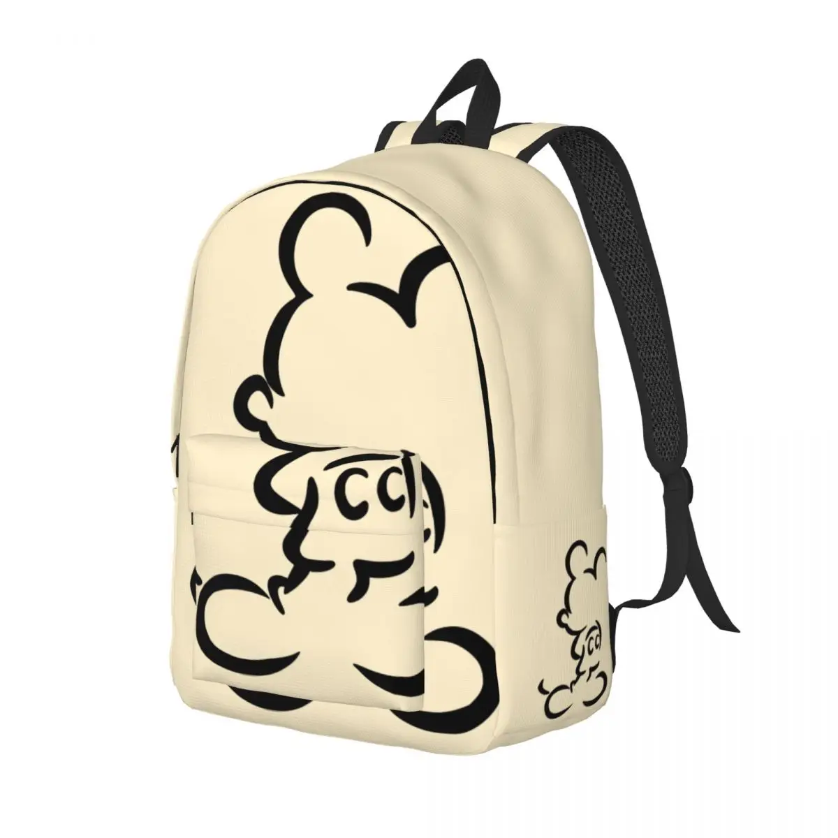 For Work Office Outline Retro Washable Versatile Disney Mickey Mouse College Bag College Student Laptop Bag For Gifts