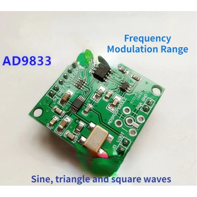 Módulo AD9833, Fuente de Señal DDS, Salida de Onda Triangular, Onda Sinusoidal, Onda Cuadrada, Forma de Onda, Frecuencia y Amplitud Ajustables y Controlables
