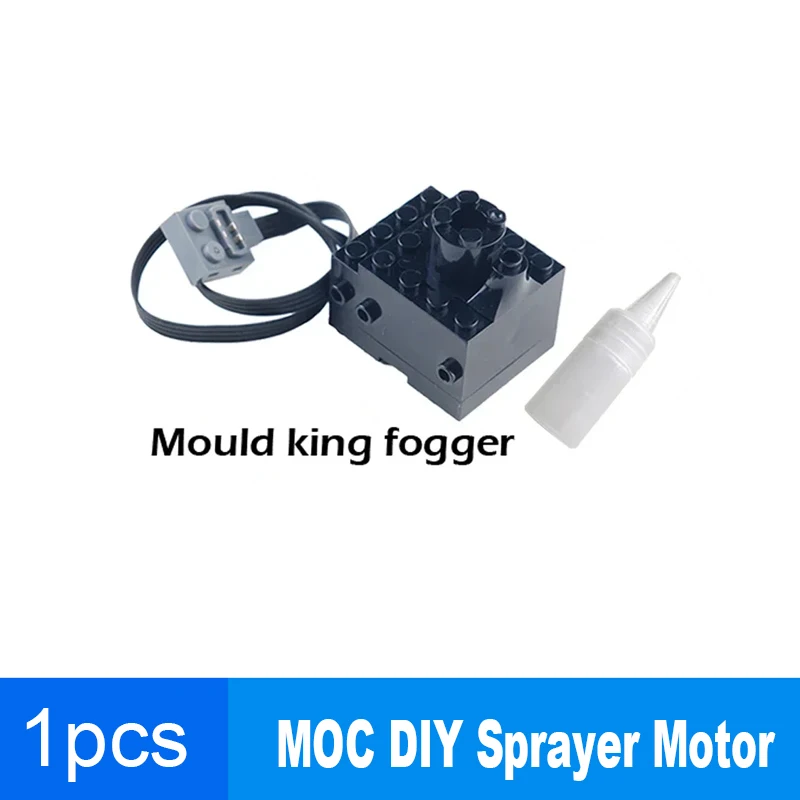 Nebulizador de Motor de pulverización de humo MOC, piezas de modelo de tren/coche de bloques de construcción compatibles con Legoeds, sistema de pulverización técnico Mould King