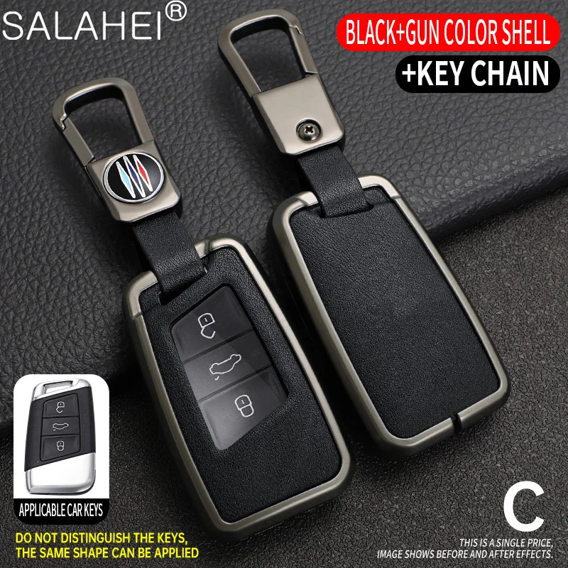 

Alloy Car Key Case Cover Shell Holder Protection Fob For Volkswagen VW Magotan Passat B8 TIGUAN MK2 Golf 8 2020 Car Accessories
