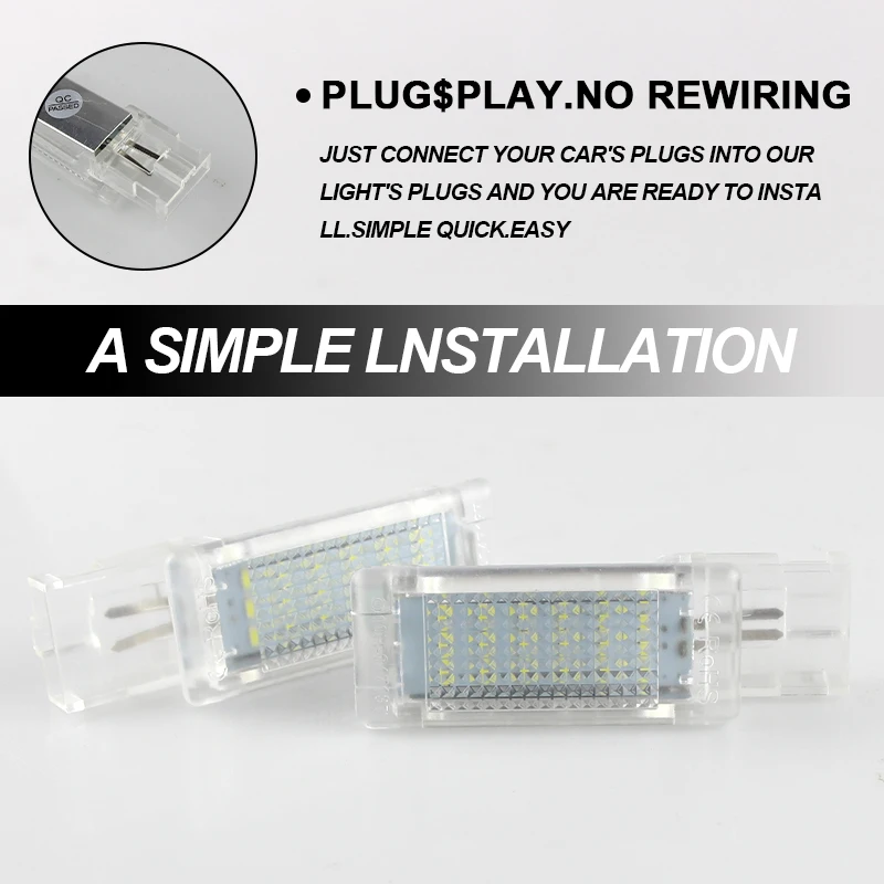 Car LED Footwell Light Luggage compartment Trunk Light Glove box Lamp For Golf 5 MK5 6 MK6 Jetta Passat B6 B7 B8 CC EOS Tiguan