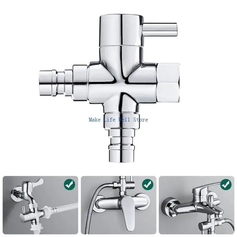Upgrades Shower Valves Corrosions Resistant Shower Splitter Bathroom Accessories