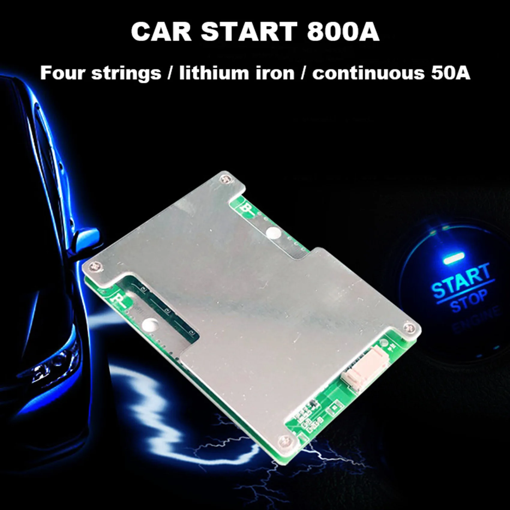 4S 12V 800A LiFePO4ที่ชาร์จแบตเตอรี่ลิเธียมแผงป้องกันพลังงานแบตเตอรี่สมดุล/เพิ่มบอร์ดป้องกัน PCB