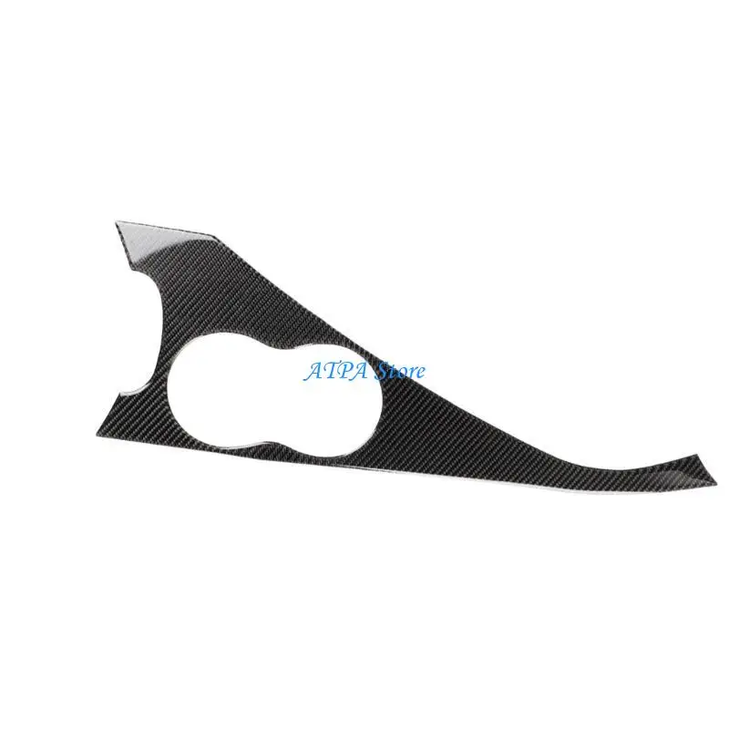 

U13C Cup Holder Panel Sticker Convenient & Practical Interior Trim Cover Carbon Fibre Inner Trim Frame Cover for Q50 2014-19