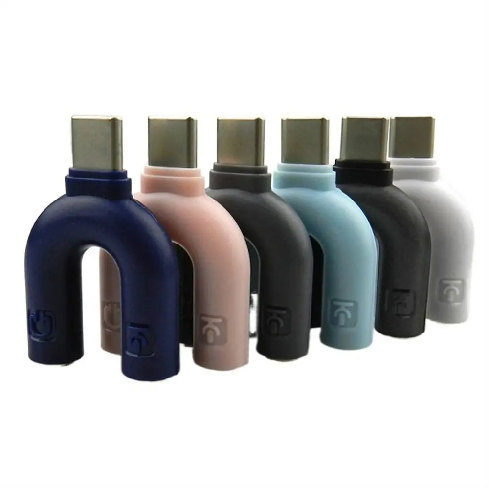 Adapter Audio Splitter Cables Microphone  Connector Type C to 3.5mm Adapter USB C to 3.5mm Jack Headphone Plug U Type Adapter