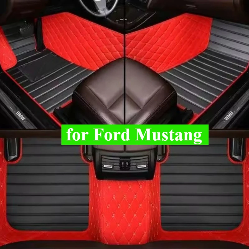 

Автомобильные коврики на заказ для Ford Mustang 2011-2024-2025 Всеобъемные аксессуары для интерьера погоды Модель грузовика Ковры для ног