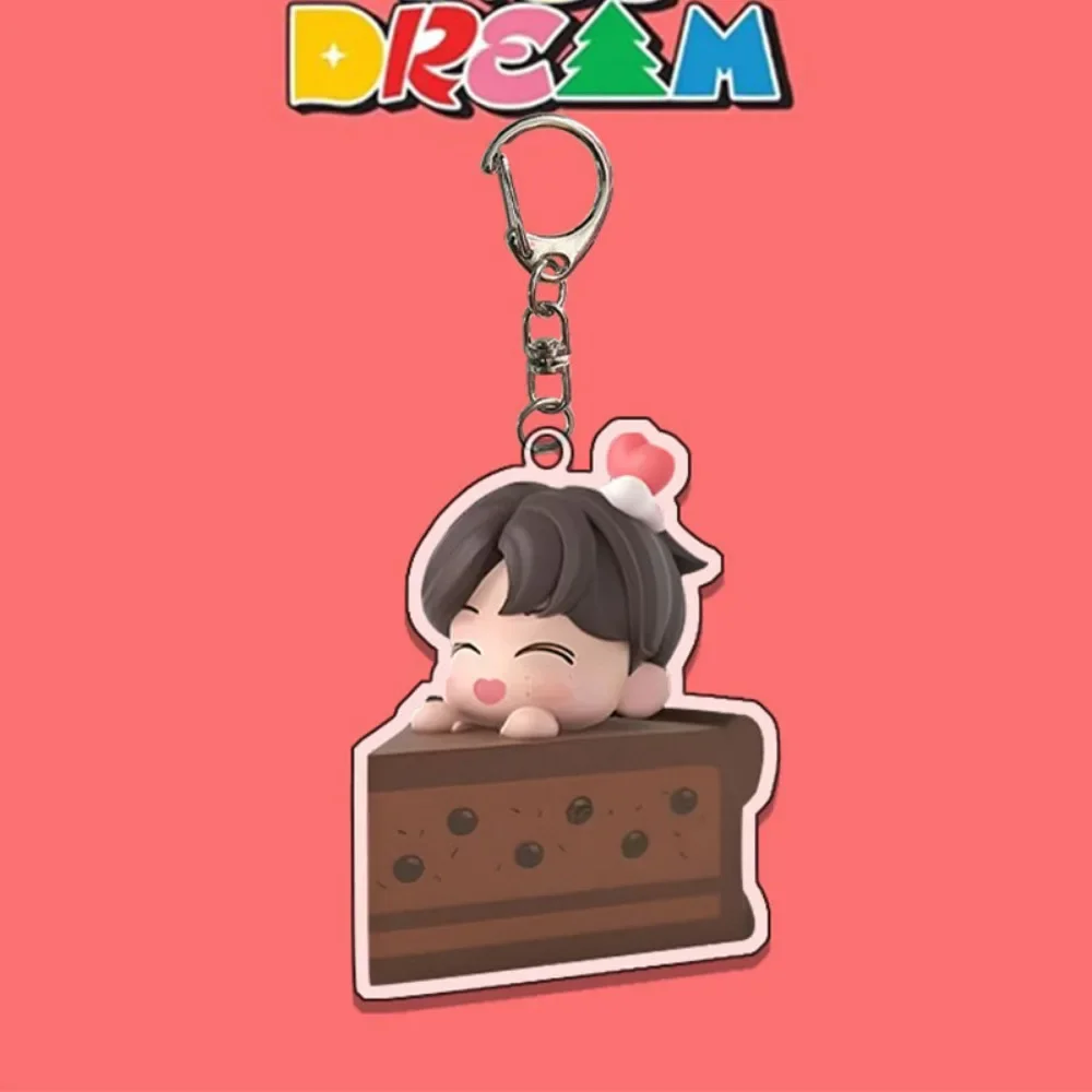 Korean Popular Male Idol Group Cake Acrylic Keychain Jeno Jaemin Mark Ji Sung Keyring Pendant Decoration Accessories Ornament