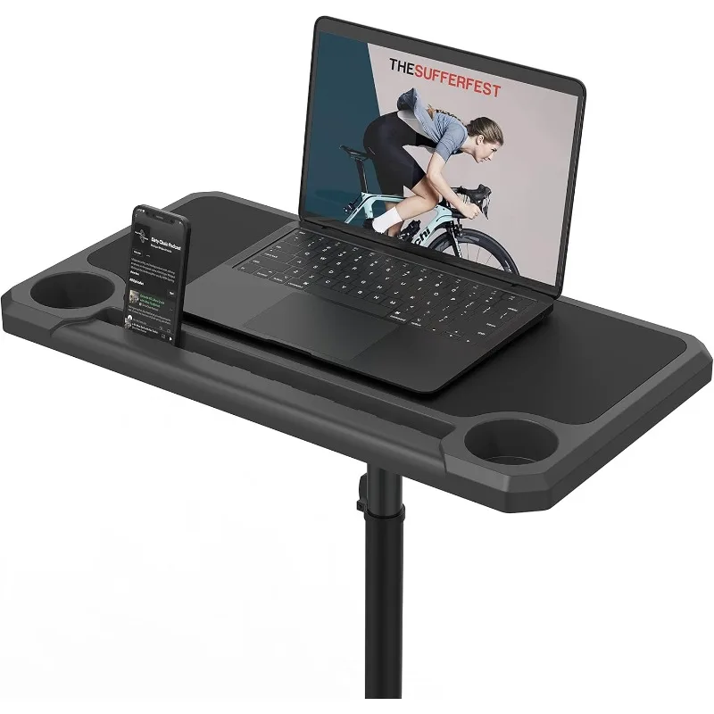 KOM Cycling Media Display - Indoor Cycling Desk for Bicycle Trainer - Bike Desk Creates Rad Indoor Cycling Pain Cave