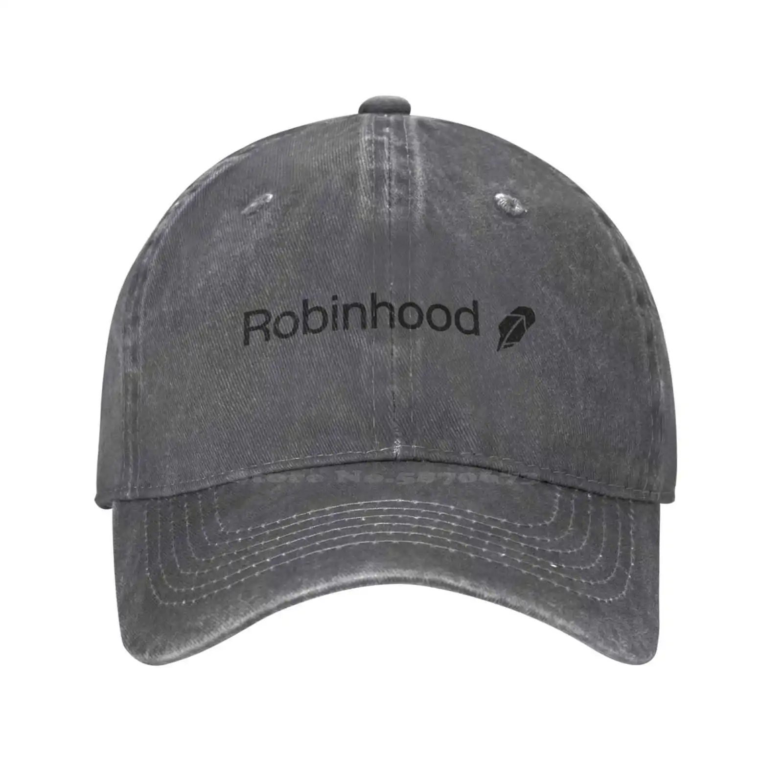 Robinhood-Casquette en denim avec logo, chapeau de baseball, qualité