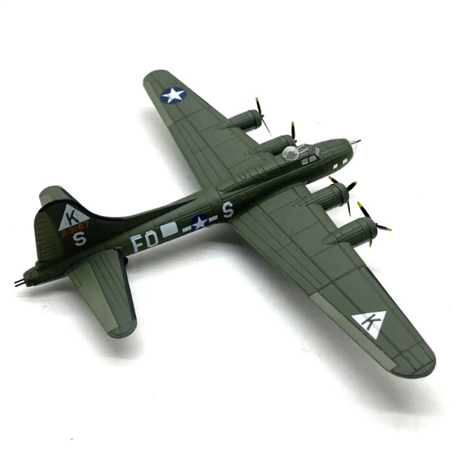 1/144 Scale US B 17 Aircraft Model Miniature Multipurpose Sturdy Aviation Collectibles Plane Souvenir Realistic