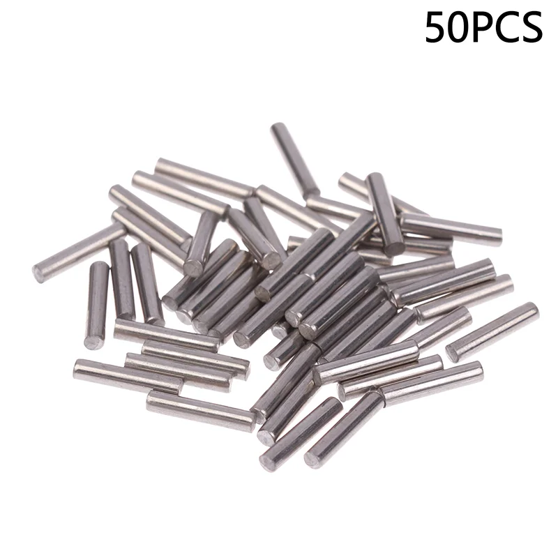 50Pcs M2x10mm Pin Hex Wheel Hub Nut Pins Stainless Steel Cylindrical Pins Locating Pins For RC Car