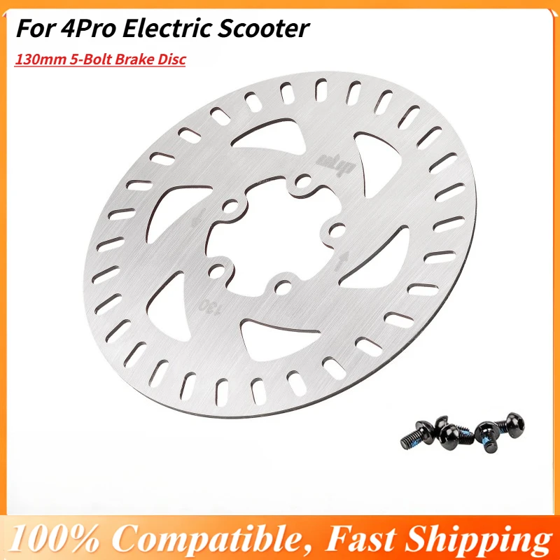 

Тормозной диск с 5 болтами 130 мм для электрического скутера Xiaomi 4Pro, сменный ротор OEM Spec с монтажным оборудованием (5 винтов)