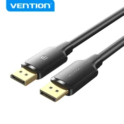 Vention DisplayPort Cable 4K/60Hz 144Hz Display Port Cable 1.2 for HDTV Projector PC 144Hz DisplayPort to DisplayPort Cable 1.4