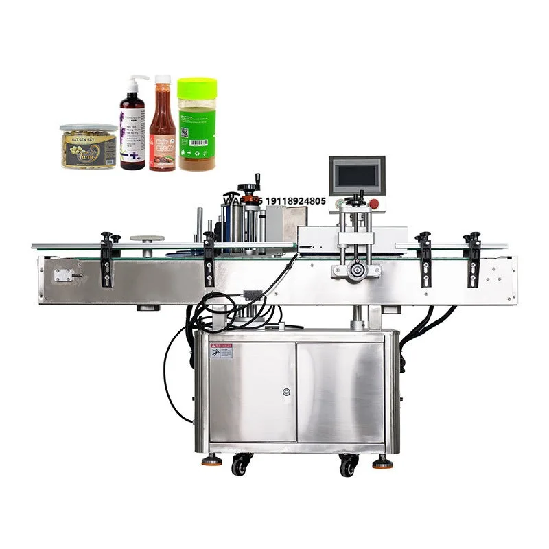 Semi Auto Labeling Machine Automatic Bottle Labeling Printing Machine for square Round Bottle Jar Tube Can