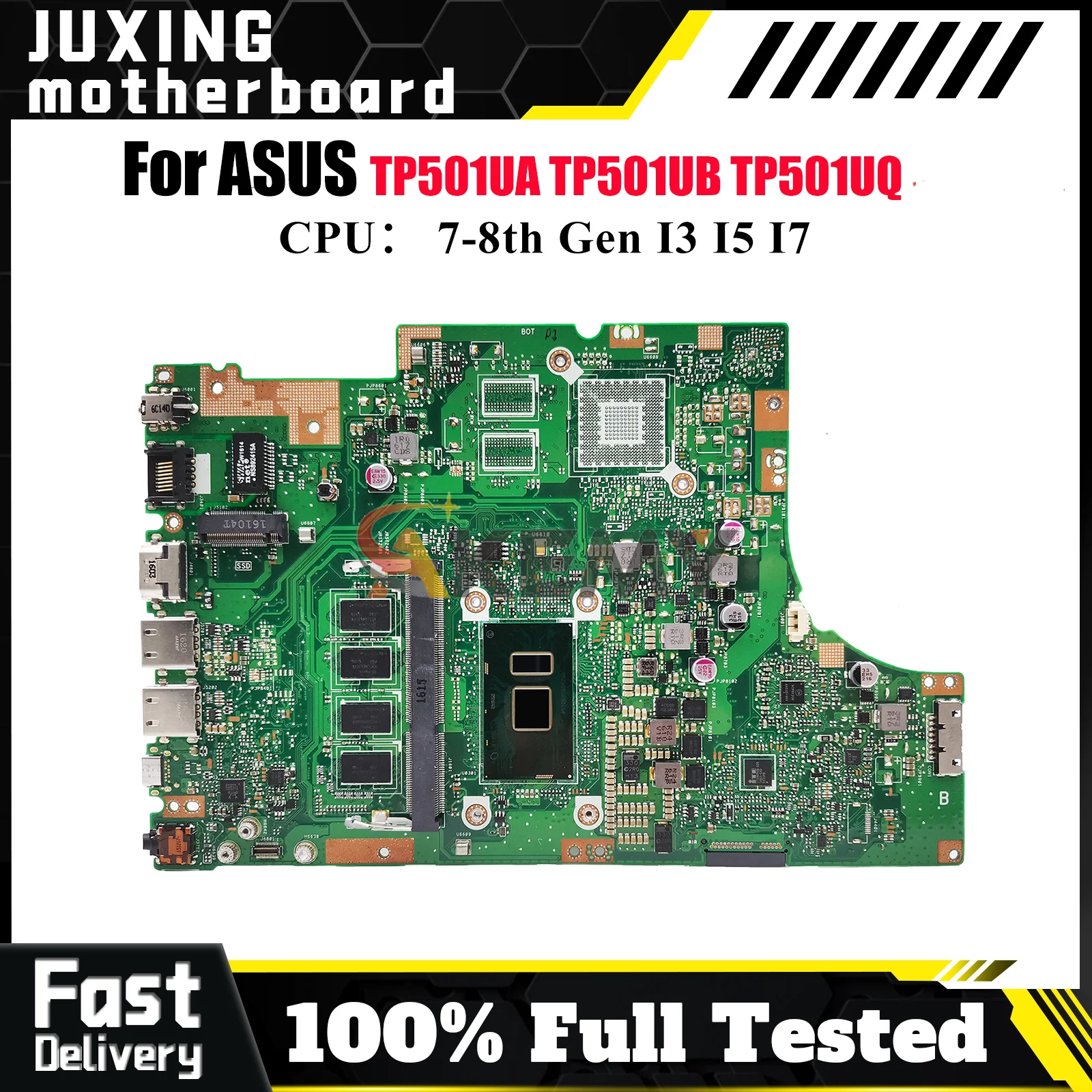 

TP501UA Laptop Motherboard For ASUS VivoBook Flip TP501U TP501UQK TP501UQ TP501UA TP501UB Notebook Mainboard With I3 I5 I7 CPU