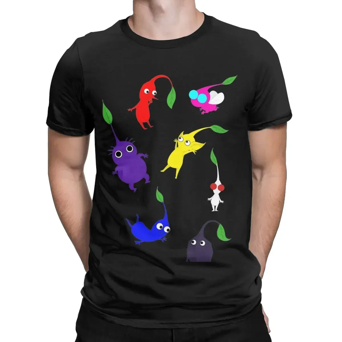 Novelty Pikmin T-Shirts Men Crewneck Pure Cotton T Shirts Short Sleeve Tee Gift Idea mens designer clothes new in tops & tees