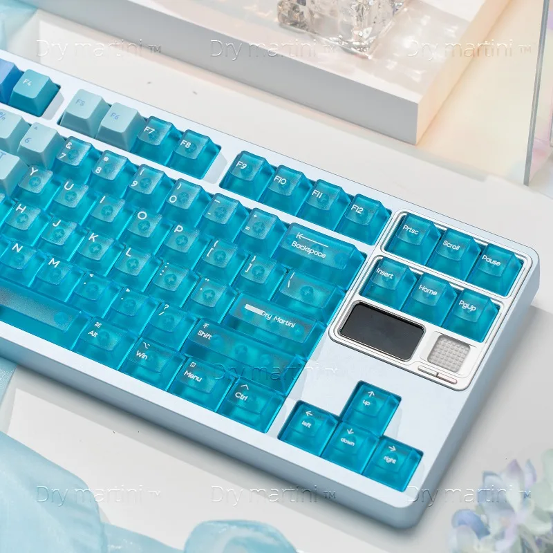 

Frosted and Foggy Keycap Lake Yamanaka PC+PBT Mechanical Keyboard Keycap Transparent Cherry Profile Thermal Sublimation Keycaps