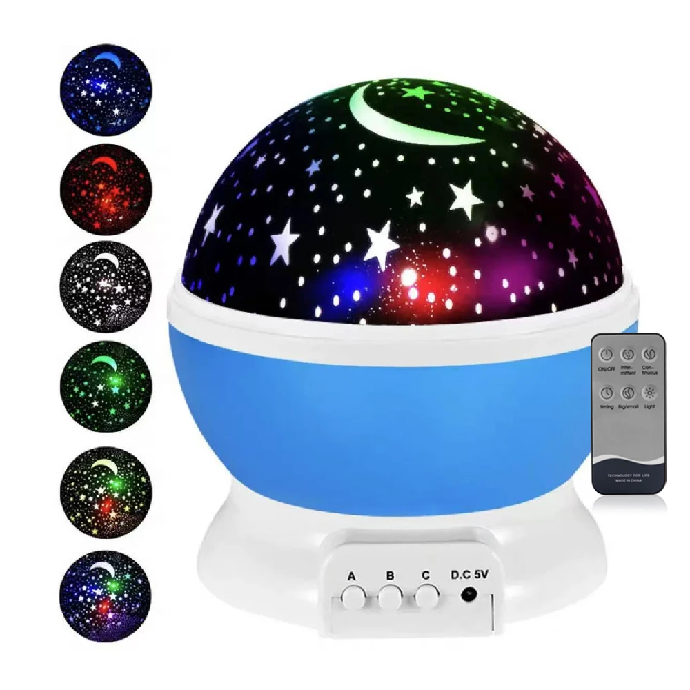 

Star Projector Lamp Children Bedroom LED Night Light Baby Lamp Decor Starry Festival Atmosphere Lamp Moon Galaxy Projector Lamp