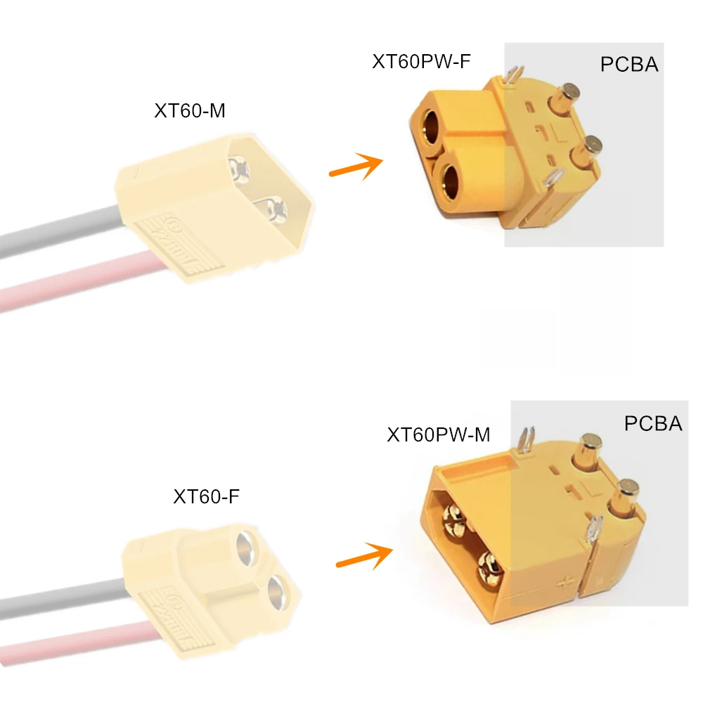 XT60 PW XT60PW XT30PW XT30 XT60E-M/F موصل التوصيل المقبس أنثى ذكر للطائرة بدون طيار RC هليكوبتر ليثيوم أيون بطارية Amass CE