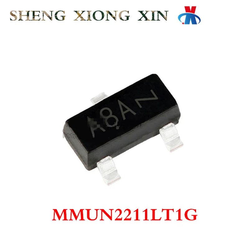 50pcs/Lot 100% New MMUN2211LT1G SOT-23 Digital Transistor MMUN2211 2211 Integrated Circuit