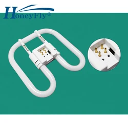 HoneyFly 2D Fluorescent Lamp 10W 16W 21W 38W Butterfly Shaped 3 Primary Colors 4 Pins Square Household Ceiling Energy-saving