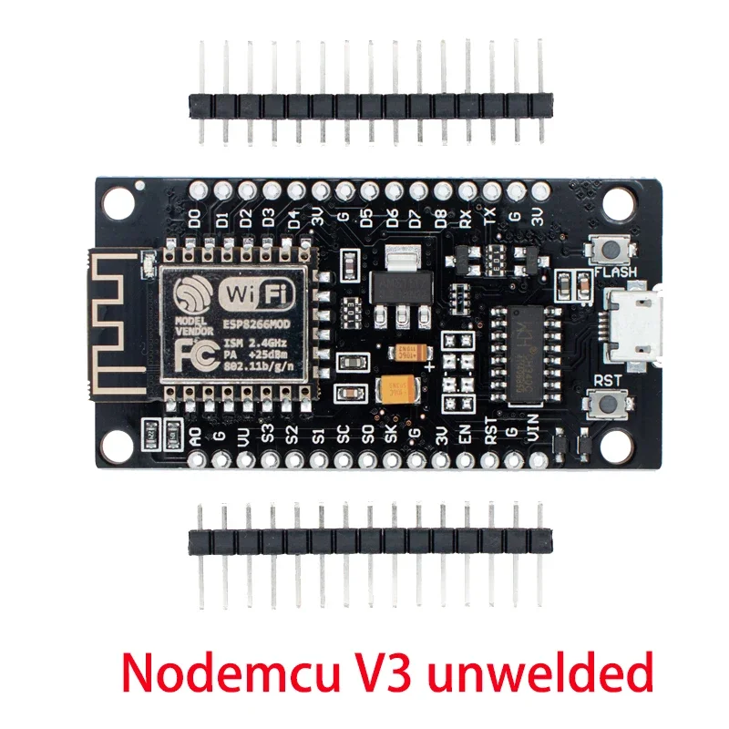 Модуль ESP8266 NodeMcu v3 Lua с Wi-Fi, беспроводная плата CH340 для разработки «Интернет для вещей», ESP8266 с антенной PCB и портом USB для Arduino Модуль ESP8266 NodeMcu v3 Lua с Wi-Fi, беспроводная плата CH340 для разработки «Интернет для вещей», ESP8266 с антенной PCB и портом USB для Arduino