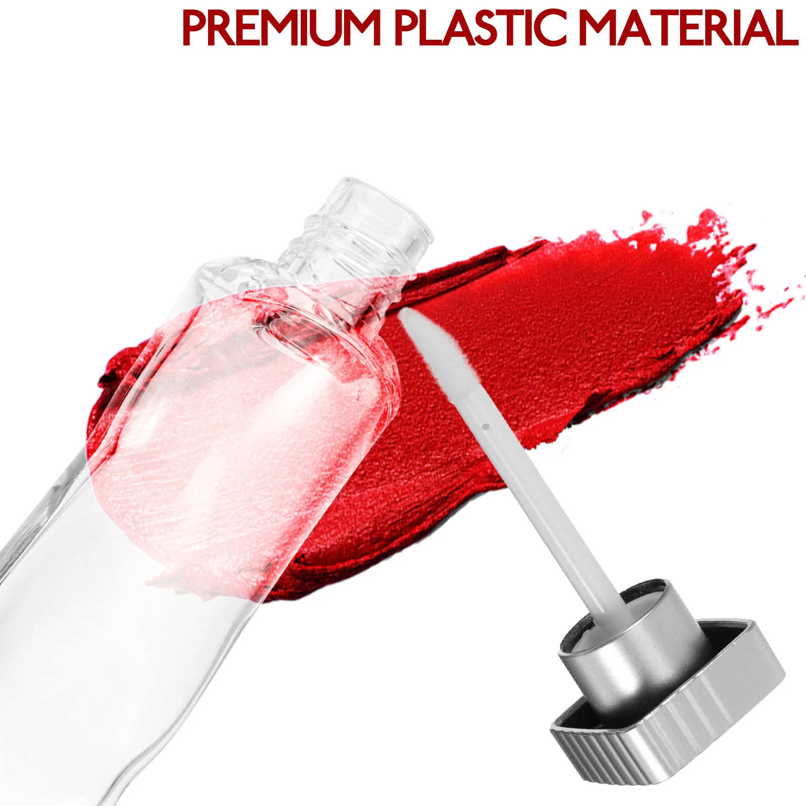 

6pcs Empty Lip Gloss Tubes 4Ml Refillable Plastic Lip Balm Containers For Women Leak-Proof Lightweight Diy Storage Bulk