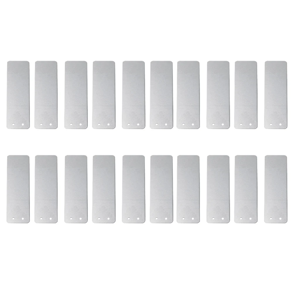 50 Pcs Double Sided Aluminum Plant Labels Durable Tree ID Tags Write On Metal Labels For Garden Waterproof And UV Resistant