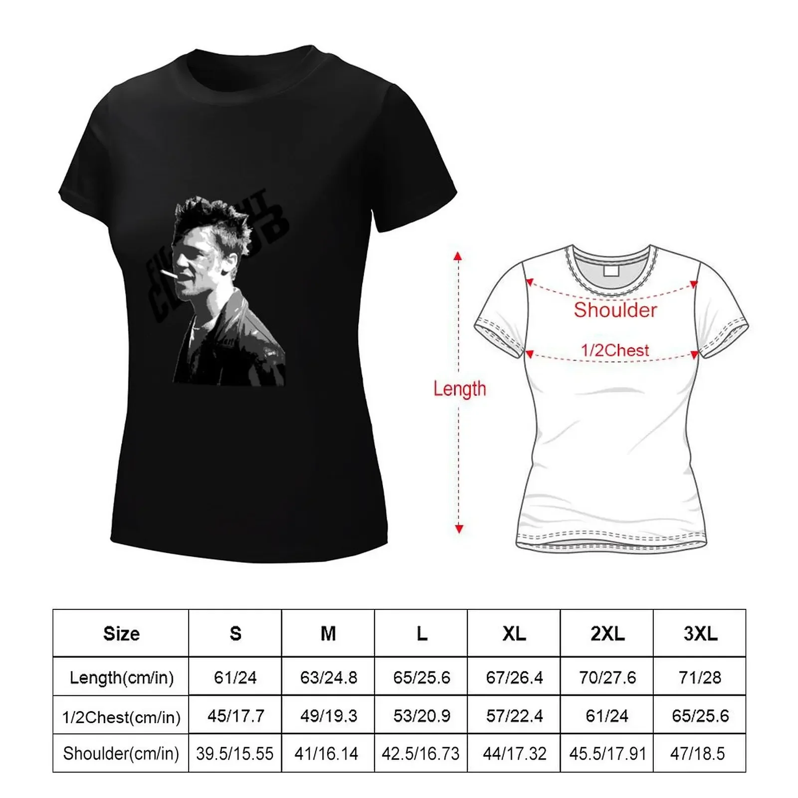 fight club vintage art T-Shirt oversized kawaii clothes tees graphic t-shirts for Women