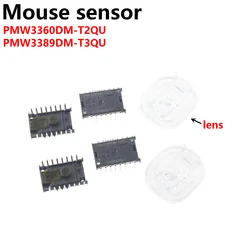 PMW3360DM-T2QU + LM19-LSI DIP PMW3360 PMW3360DM PMW3389DM capteur avec lentille LM19 100% NOUVEAU et ORIGINAL LIVRAagressions GRATUITE