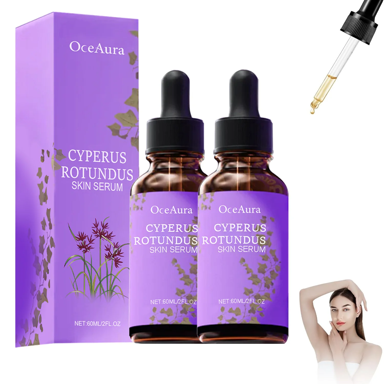 Cyperus Rotundus Serum Hair Growth Inhibitor Post Hair Removal Care Soothes Skin Slowing Reduction For Face Body Serum
