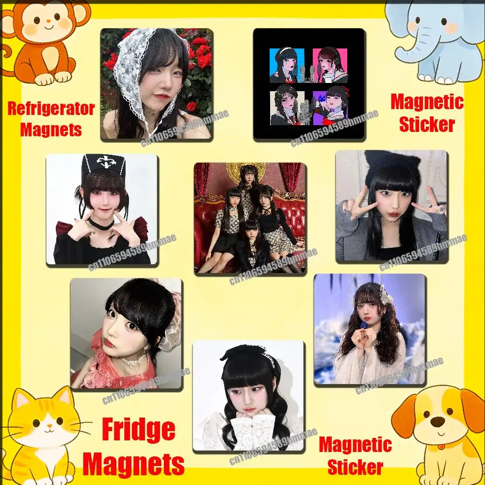 For P-Phantom Siita M-Miu M-Mona R-Rinka H-Hisui Fridge Freezer Refrigerator Magnets Kitchen Metal Cabinet Magnetic Sticker Card