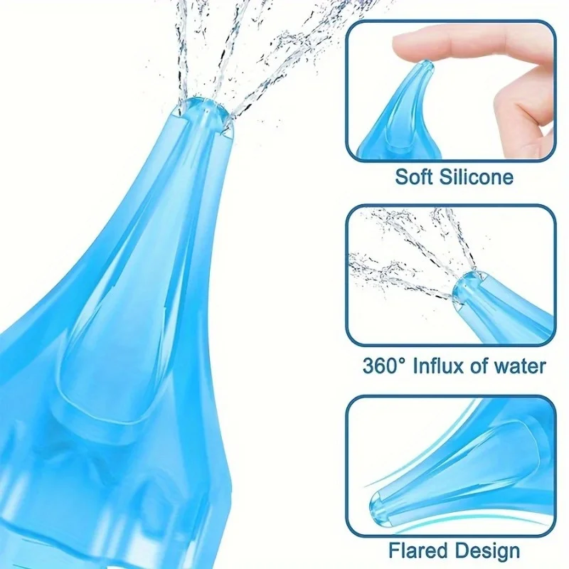 مجموعة أدوات شطف شمع الأذن مع فوهة طرف بديلة لحقنة الأذن، مجموعة أدوات تنظيف الأذن لإزالة شمع الأذن، منظف الأذن