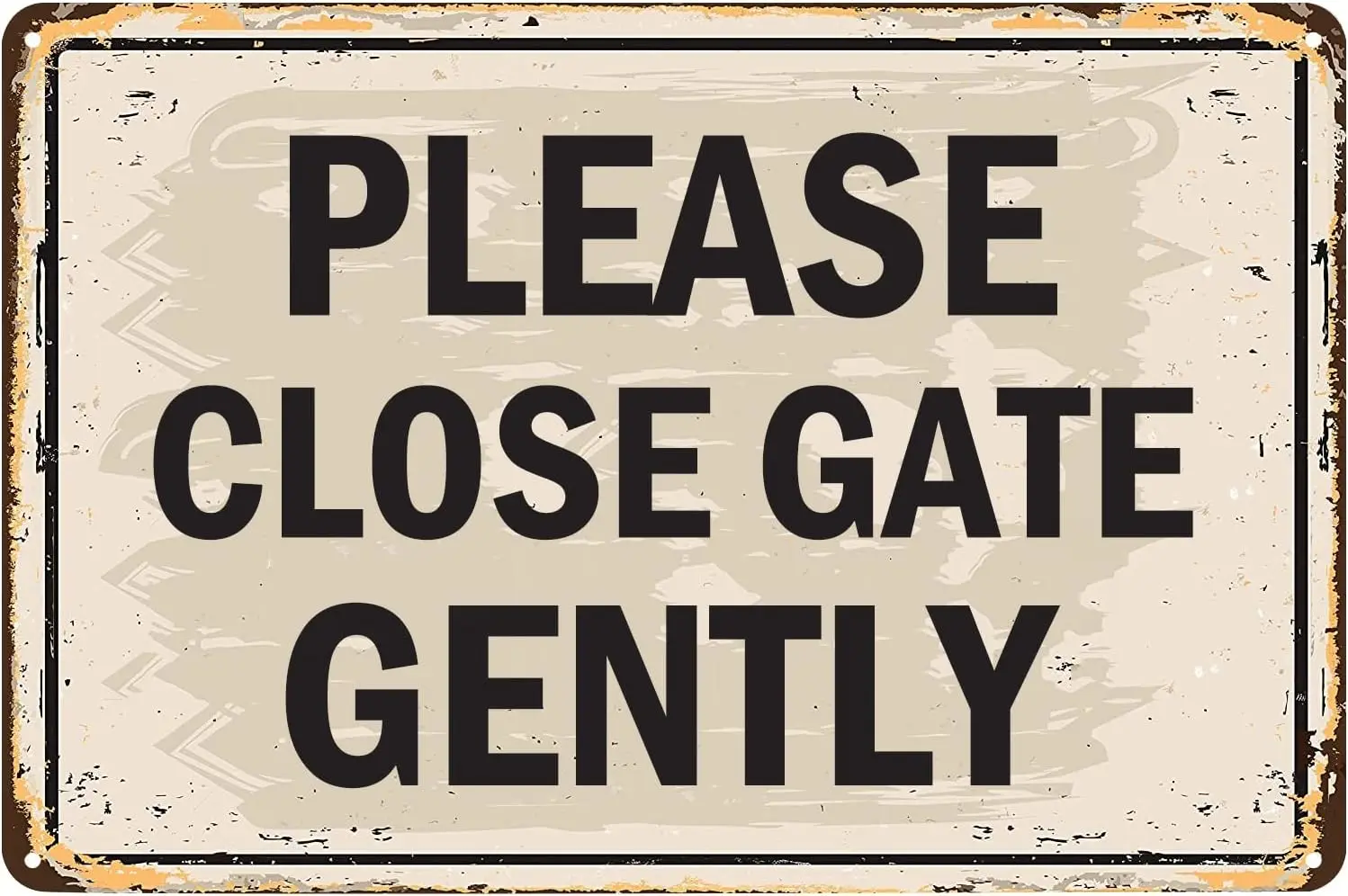 Vintage Metal Signs Please Close The Gate Gently Tin Sign Retro Poster Wall Art Decor Plaque for Home Farmhouse Kitchen Roo sign
