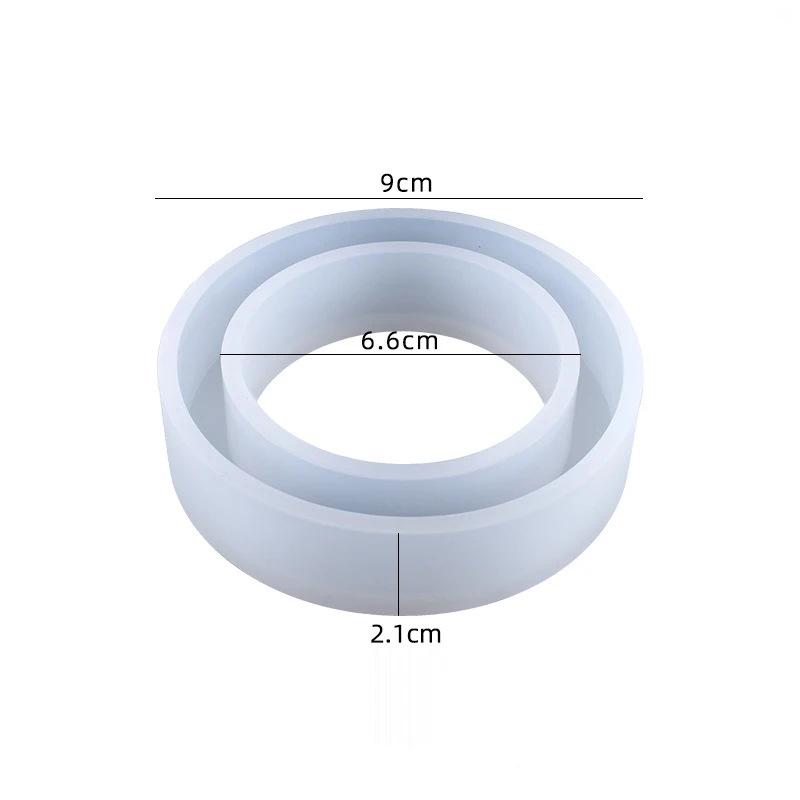 9CM Silicone Mold for Width Bracelet Jewelry Accessories Making Tool Flexible Non-Stick Crafting Mould for DIY Jewelry